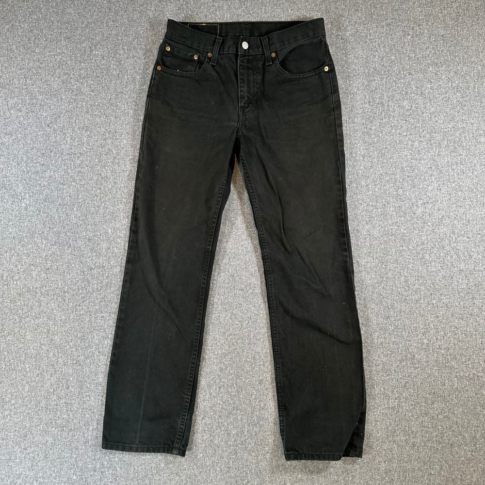 Levi's Jeans Mens 30x30 516 Straight Leg Black Denim 100% Cotton